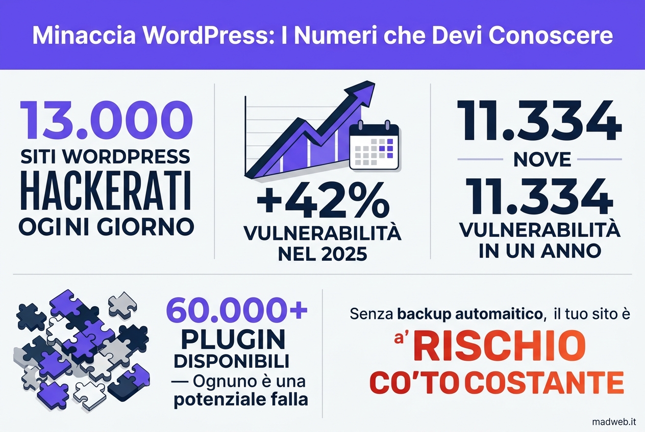 Statistiche minaccia WordPress