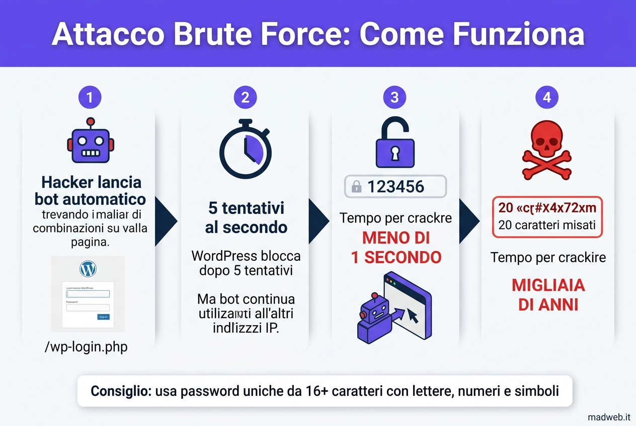 Attacco Brute Force su WordPress