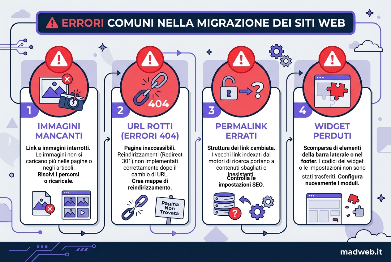 Errori comuni nella migrazione da WordPress.com a WordPress.org