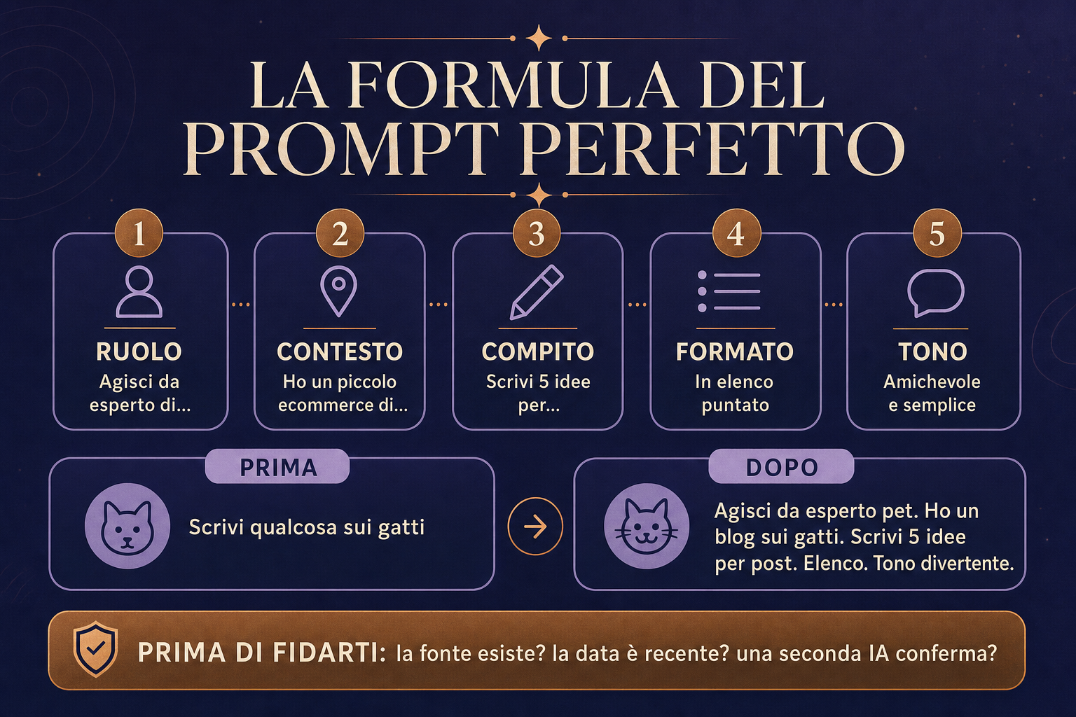 Infografica: le 3 competenze per usare l'IA