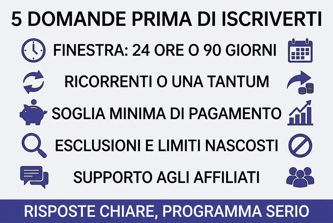 Le 5 domande prima di iscriverti a un programma di affiliazione